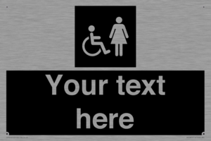 Custom information: black panel disabled and female